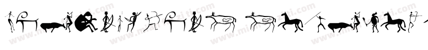 prehistoric caveman字体转换